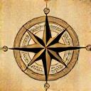 アンティークな羅針盤のイラスト